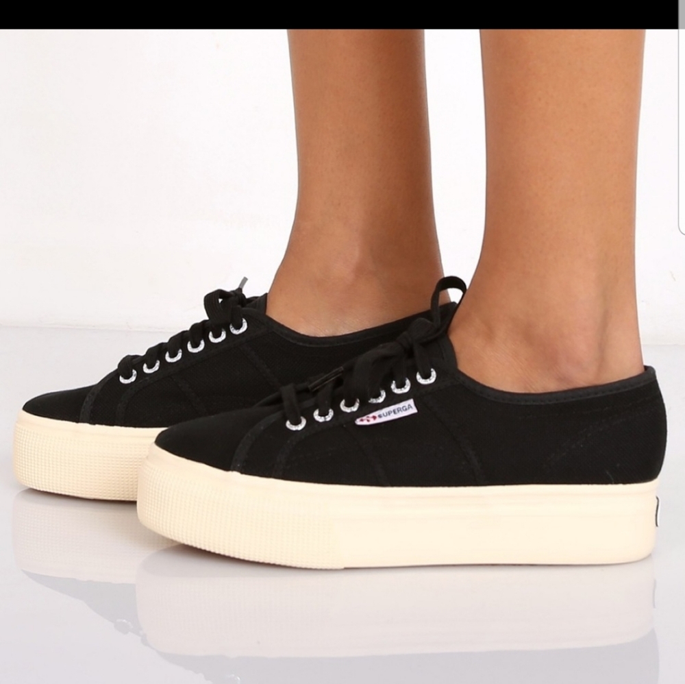 Platform superga shoes